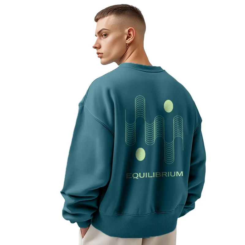 NOBERO Equilibrium Men’s Oversized Sweatshirt