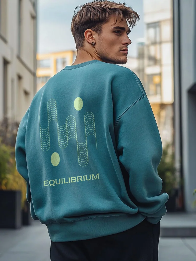 NOBERO Equilibrium Men’s Oversized Sweatshirt