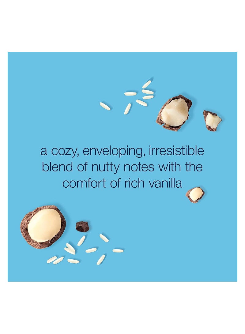 Dove يكشف مقشر تلميع الجسم المقشر من دوف عن بشرة أكثر نعومة بشكل واضح من المكاداميا وحليب الأرز الذي يغذي البشرة، 10.5 أونصة - Image 2