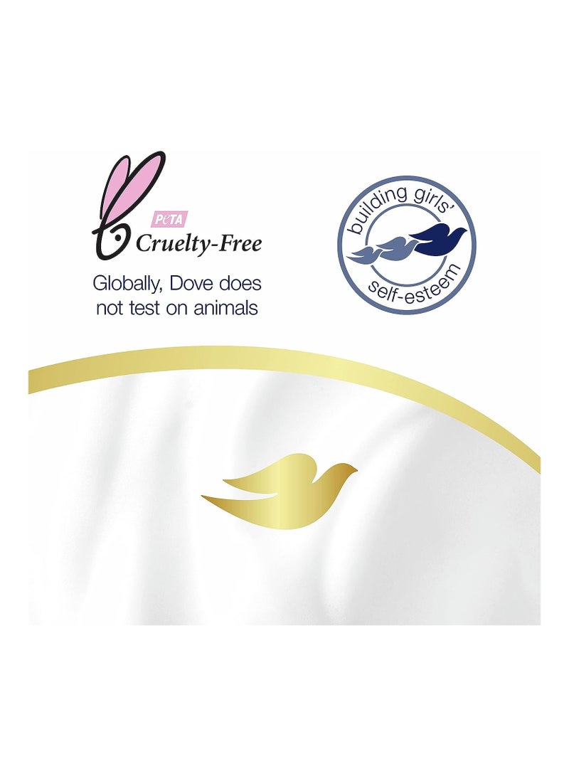 Dove يكشف مقشر تلميع الجسم المقشر من دوف عن بشرة أكثر نعومة بشكل واضح من المكاداميا وحليب الأرز الذي يغذي البشرة، 10.5 أونصة - Image 5