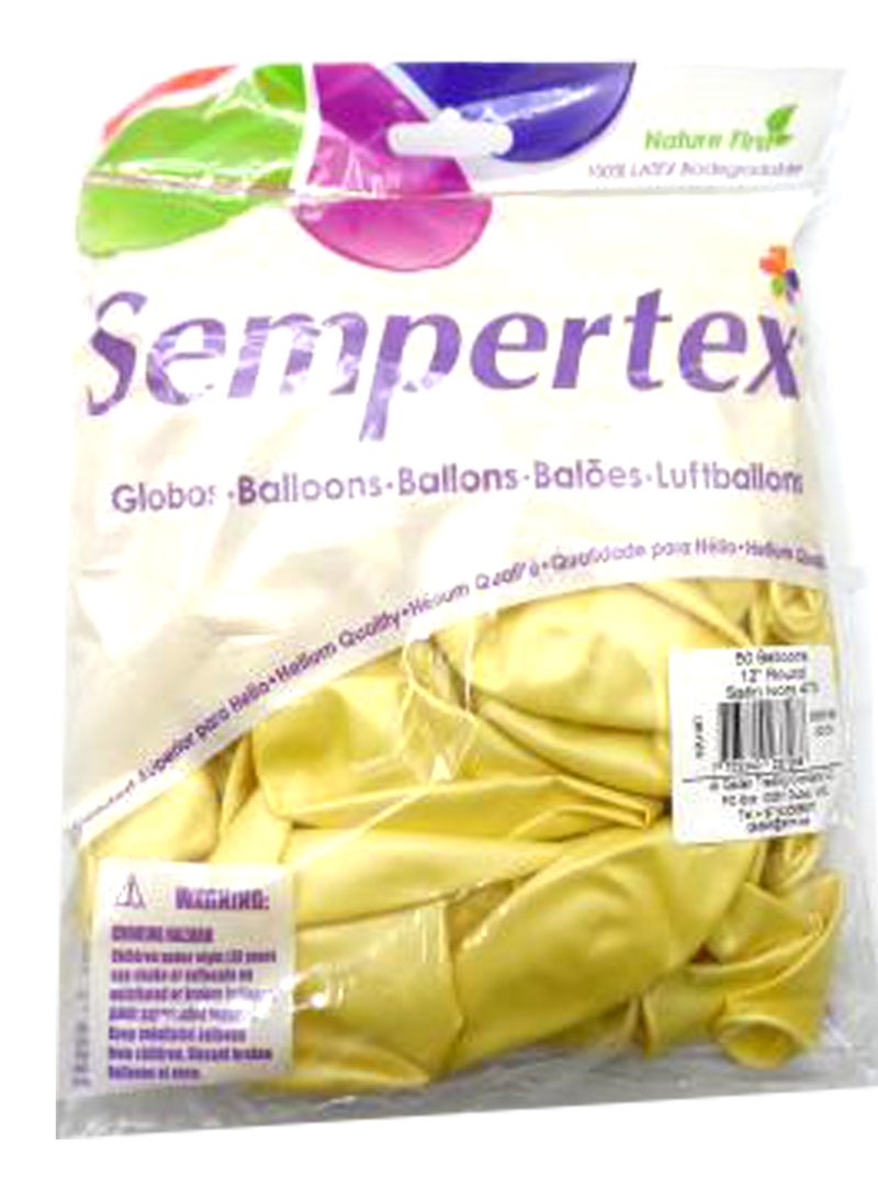 Sempertex Sempertex Balloon Satin 473 Lvory 50Pcs/Bag - Image 2