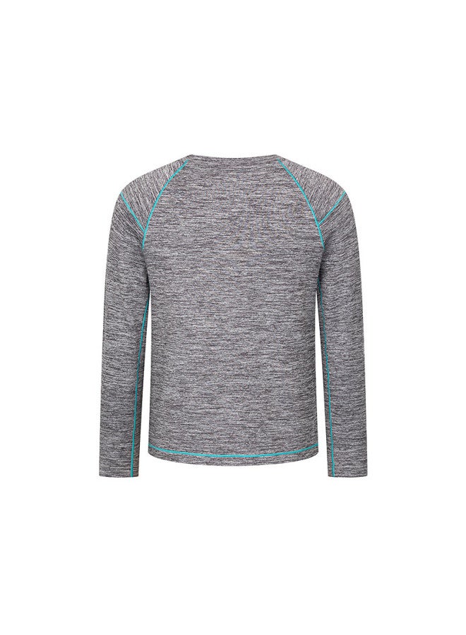 Aimer Kids Softshell Outerwear Lightweight Warm Sports T-shirt Light Warmth Cloud Gray 150 - Image 5