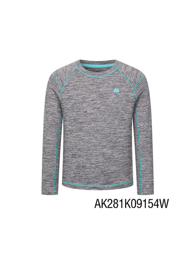 Aimer Kids Softshell Outerwear Lightweight Warm Sports T-shirt Light Warmth Cloud Gray 150 - Image 4