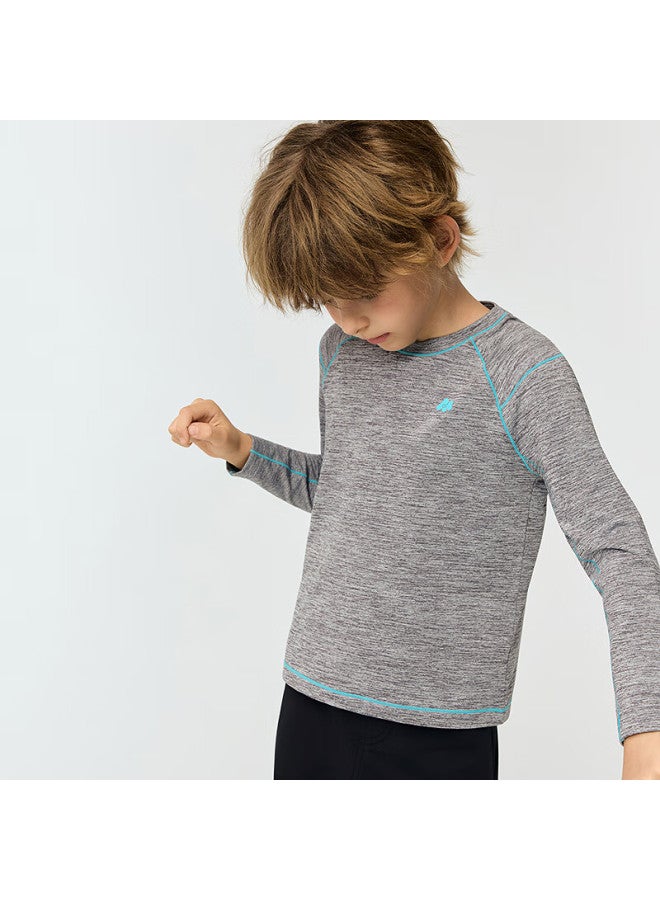 Aimer Kids Softshell Outerwear Lightweight Warm Sports T-shirt Light Warmth Cloud Gray 150 - Image 1