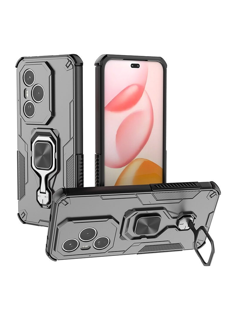 general Case for Honor 400Pro, [Built-in Rotating Stand] Magnetic Ring Holder Heavy Duty TPU+PC Shockproof Drop Protection Phone Case - Image 1