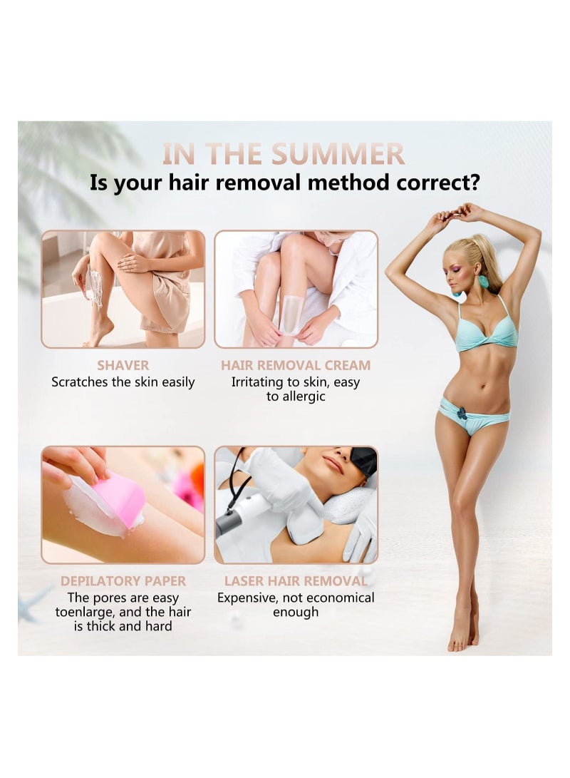 ماكينة حلاقة كهربائية 4 في 1 للنساء لتشذيب البيكيني ، ماكينة حلاقة نسائية لاسلكية للاستخدام الرطب والجاف ، ماكينة حلاقة للوجه والساقين وتحت الإبطين ، رأس تشذيب قابل للاستبدال ، USB قابلة لإعادة الشحن - Image 3