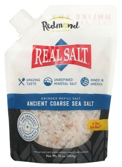 Redmond Trading Company, Real Salt, Ancient Coarse Sea Salt, Grinder Refill Salt, 16 oz (454 g) 