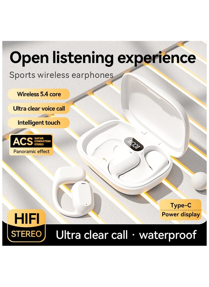 Wireless Earbuds Bluetooth Headphones 120hours standby 4-Mic HD Call IP5 Waterproof Ear Buds in Ear Sport LED Display Earphones with Earhooks for Running Workout Gym Phone Laptop TV Computer (White) - pzsku/ZA394DA8875B793A81C18Z/45/_/1735268940/08613127-876d-4f3a-a350-a2b37869f219