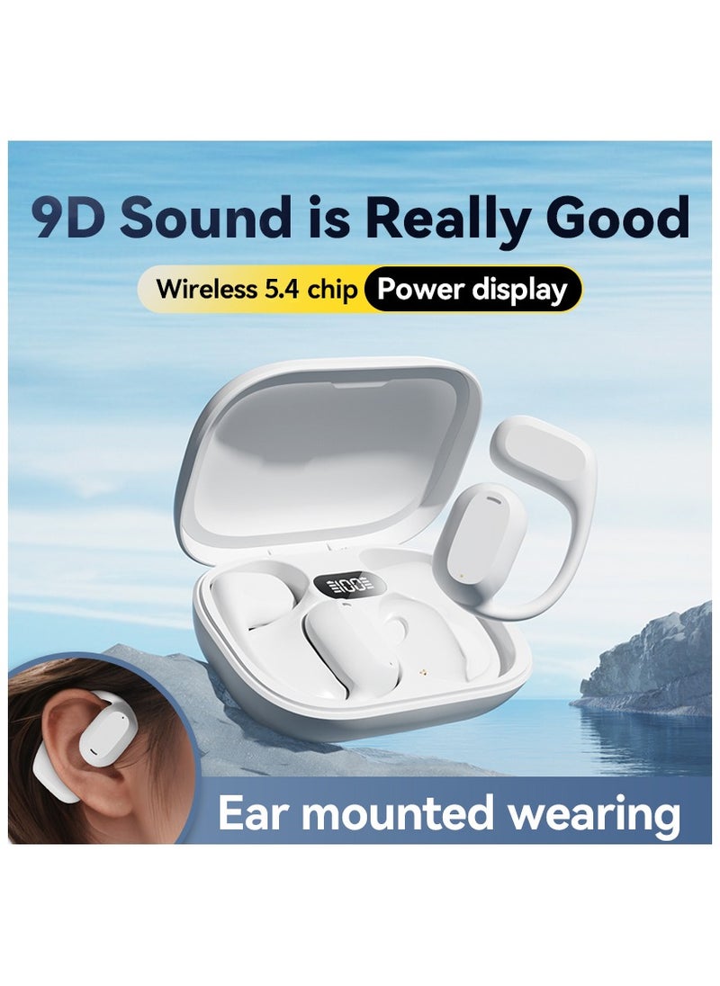 Wireless Earbuds Bluetooth Headphones 120hours standby 4-Mic HD Call IP5 Waterproof Ear Buds in Ear Sport LED Display Earphones with Earhooks for Running Workout Gym Phone Laptop TV Computer (White) - pzsku/ZA394DA8875B793A81C18Z/45/_/1735268942/55a7f9bf-e844-48f6-a6d0-fc612ad83661