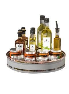 Excefore Lazy Susan Organizer, 360 Degree Lazy Susan Turntable for Cabinet, Rotating Lazy Susan Spice Rack, with Non-Slip Base, for Kitchen, Pantry, Cabinet, Cupboard, Cosmetics  - Image 1