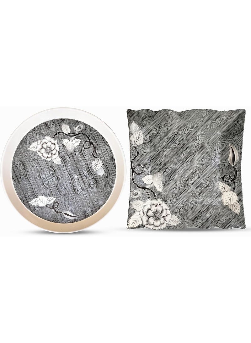 برايم ميلامين  طقم عشاء من الميلامين مكون من 47 قطعة لتقديم 8 اشخاص من برايم، طقم عشاء عالي الجودة وغير قابل للكسر، امن للاستخدام في الميكروويف وغسالة الصحون، طقم اطباق ميلامين - Image 4