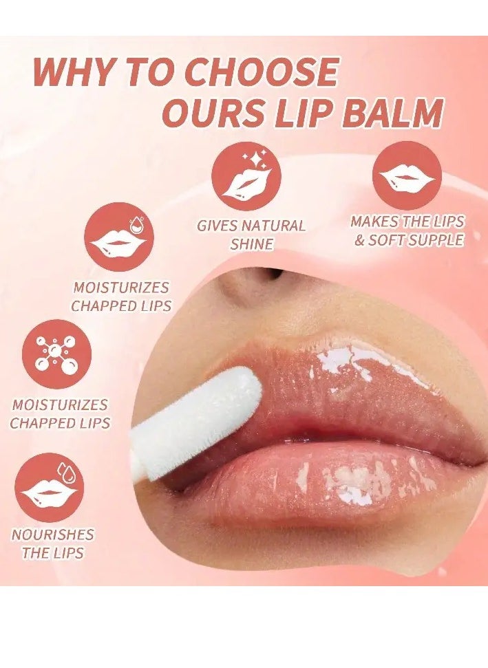 HelloKiss - زيت توهج الشفاه مع العسل، زيت ترطيب الشفاه، ملمع الشفاه المرطب الملون، غير لاصق، طويل الأمد، ملمع الشفاه اللامع، بلسم تكبير الشفاه، زيت ترطيب الشفاه 05 - Image 1