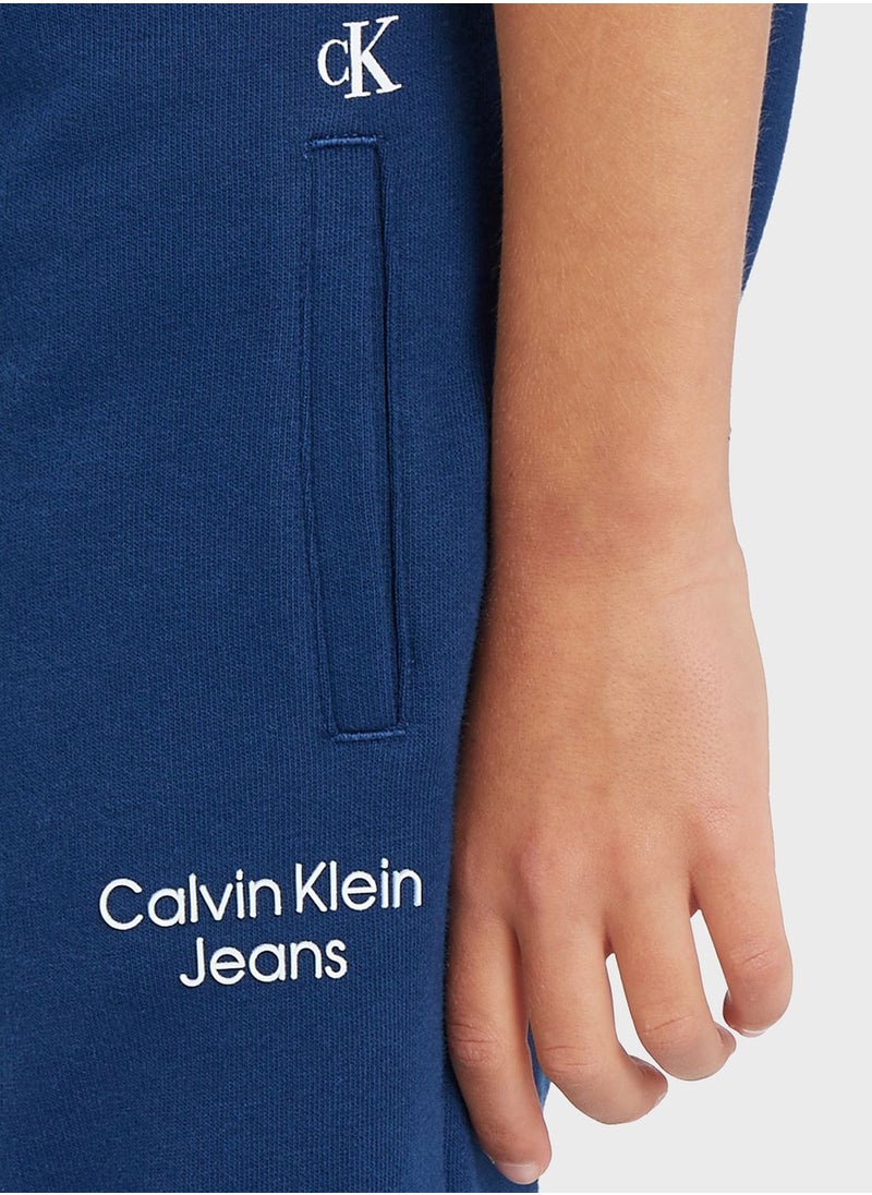 Calvin Klein Jeans - Kids Stack Logo Sweatpants - Image 1