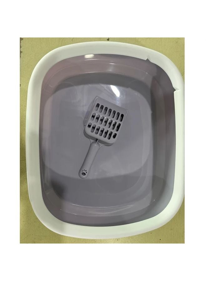 Purple Anti Splash Pet Training Litter Box With Scoop For Dogs And Cats - Image 1
