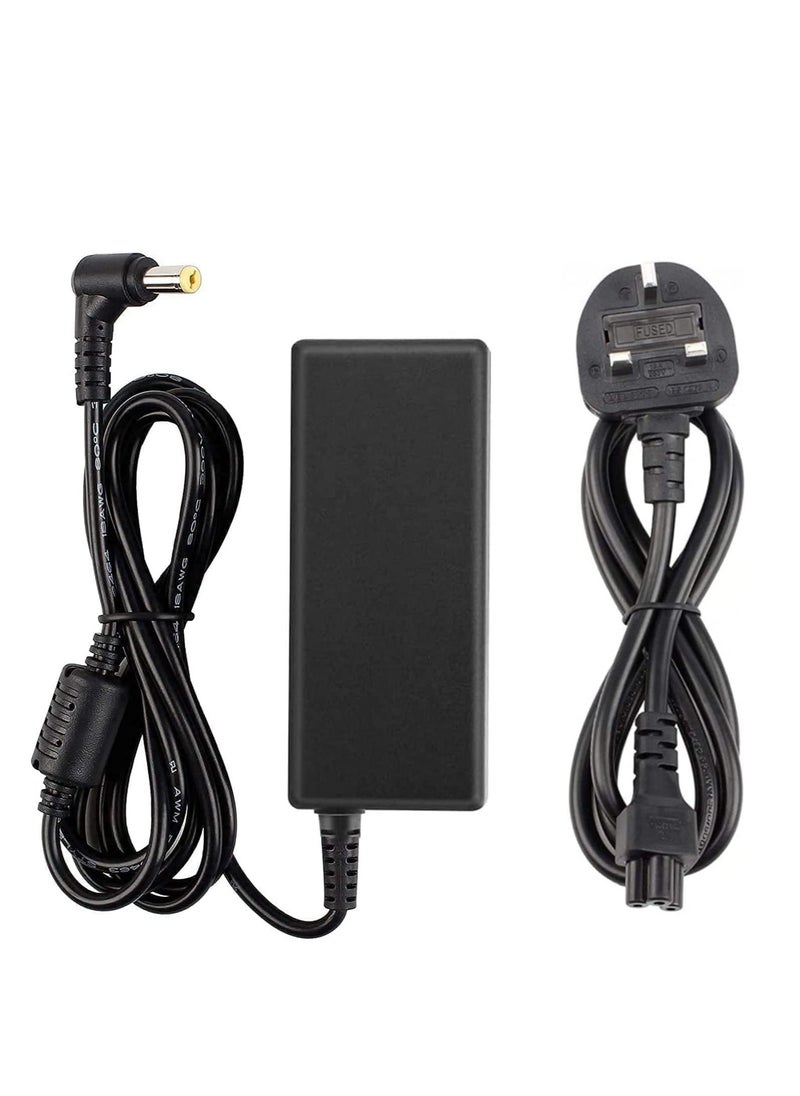 Ntech NTECH 65W Acer Laptop Charger Compatible With Acer Aspire, Power Supply 19V/3.42A For Acer Es1-511/E1/E3/E3-111/E5 And More, Yellow Connecter Tips 5.5X1.7Mm  - Image 1