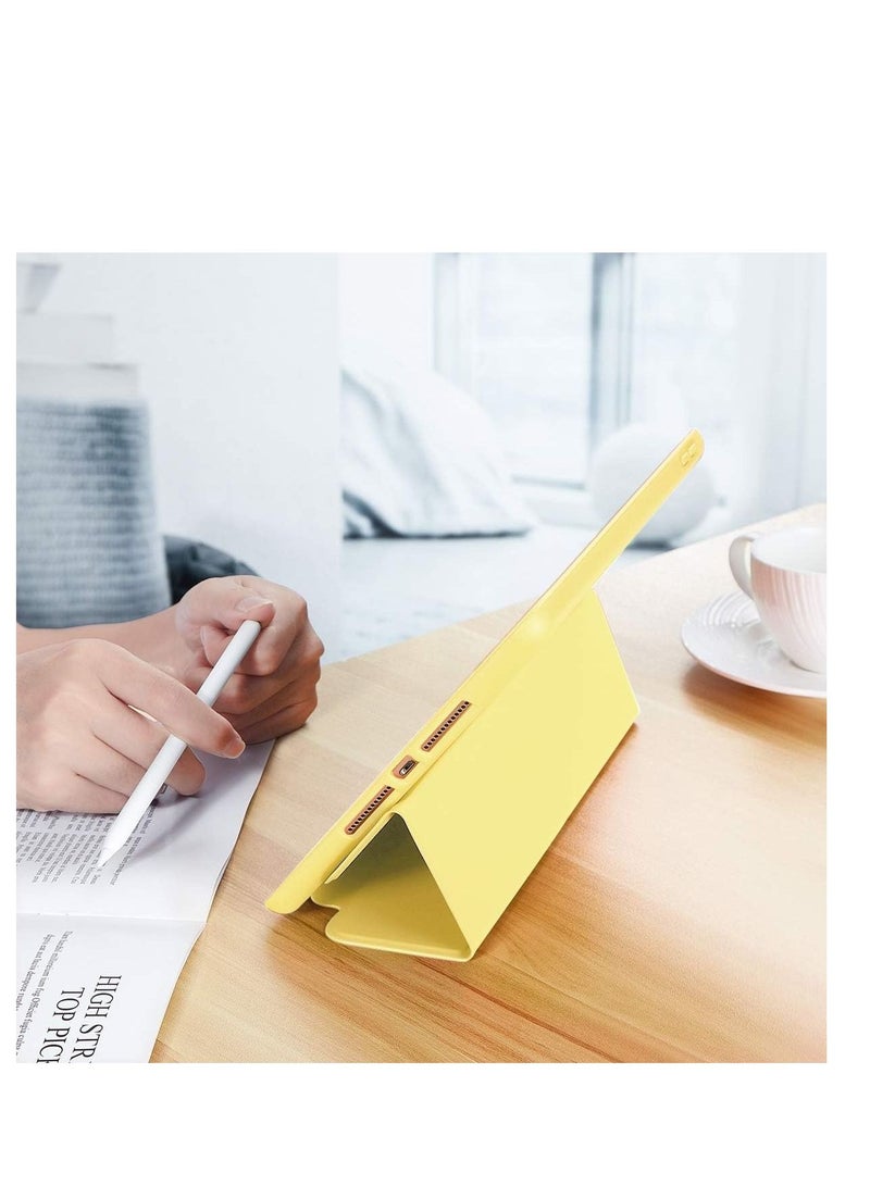 جينيكست جراب واقٍ رفيع وناعم من السيليكون بحامل ثلاثي الطي لهاتف Apple iPad 5th / 6th Generation 9.7 بوصة 2018/2017 - Image 4