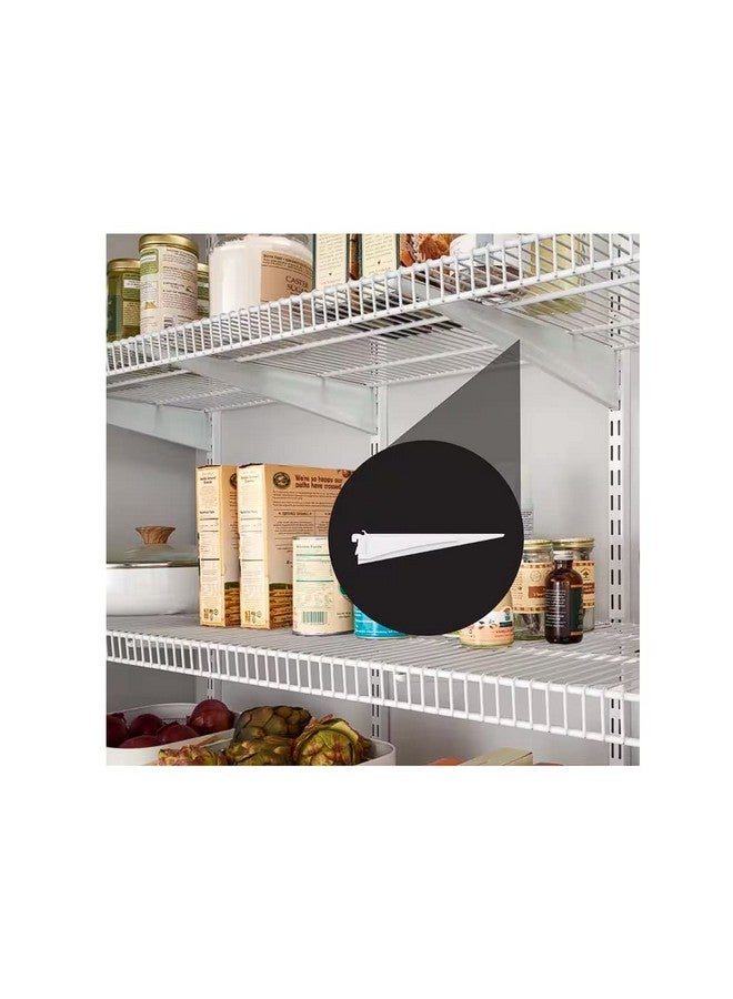 كلوزيت ميد حامل رف قابل للقفل من ClosetMaid 2853 ShelfTrack مقاس 12 بوصة، أبيض، الكمية 6 - Image 5