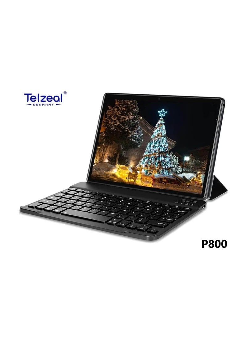 Telzeal P800 Tablet 8 Inch Android 12 Dual SIM 6GB RAM 256GB ROM 5G WiFi 5000mAh Battery with Wireless Keyboard – Portable High-Performance Green Tablet for Work, Study & Entertainment  - Image 4