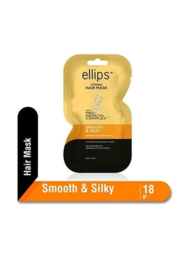 Ellips Hair Mask Smooth & Silky 18g (Pack of 4) - Image 3