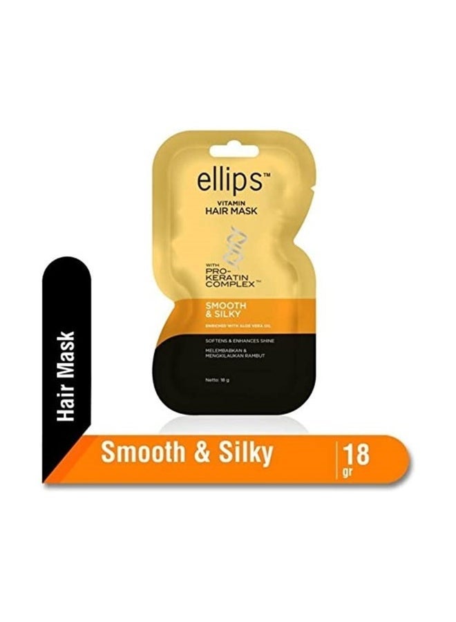 Ellips Hair Mask Smooth & Silky 18g (Pack of 4) - Image 4