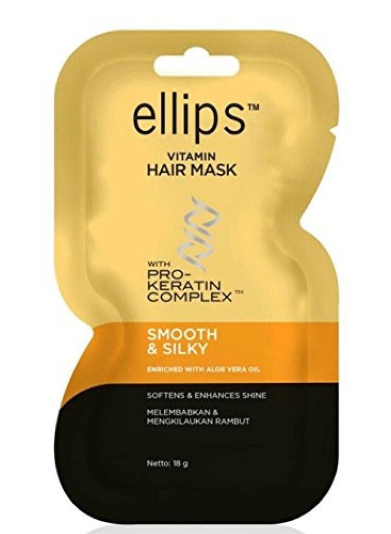 Ellips Hair Mask Smooth & Silky 18g (Pack of 4) - Image 2