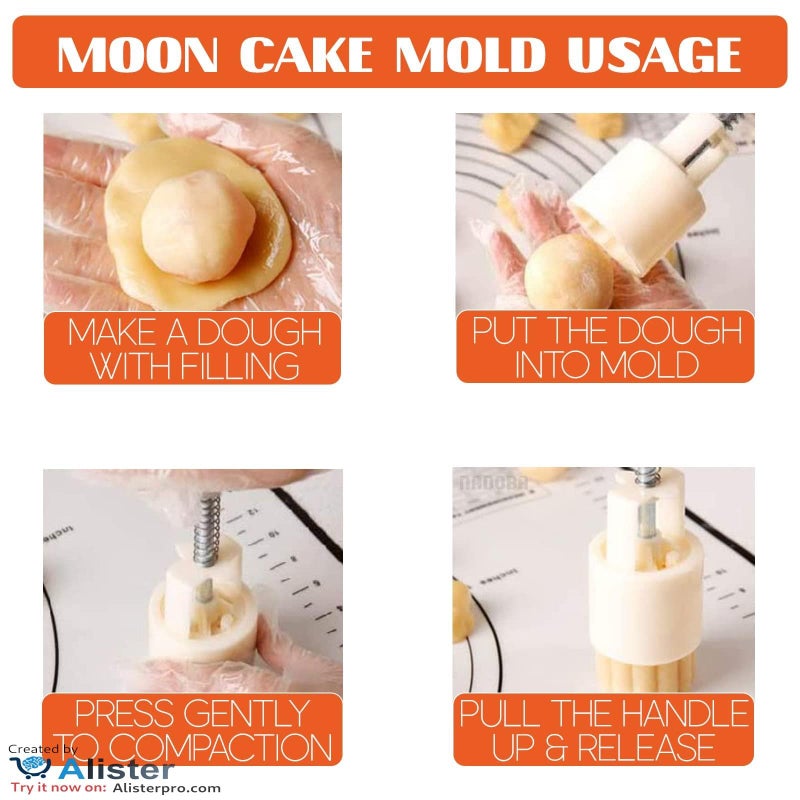 Cookie Press Machine with 6 Fun Stamps Patterns: Versatile Mold for Different Ingredients, Create Amazing Presentations for Your Guests, Safe Choice for Your Kids, Now in Al-Israa (White) - Image 4