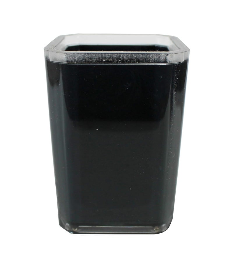 KLEO Soap Dispenser, Toothbrush Holder, Utility and Soap Dish Bathroom Accessory Set (Black) - Set of 4 - Image 5