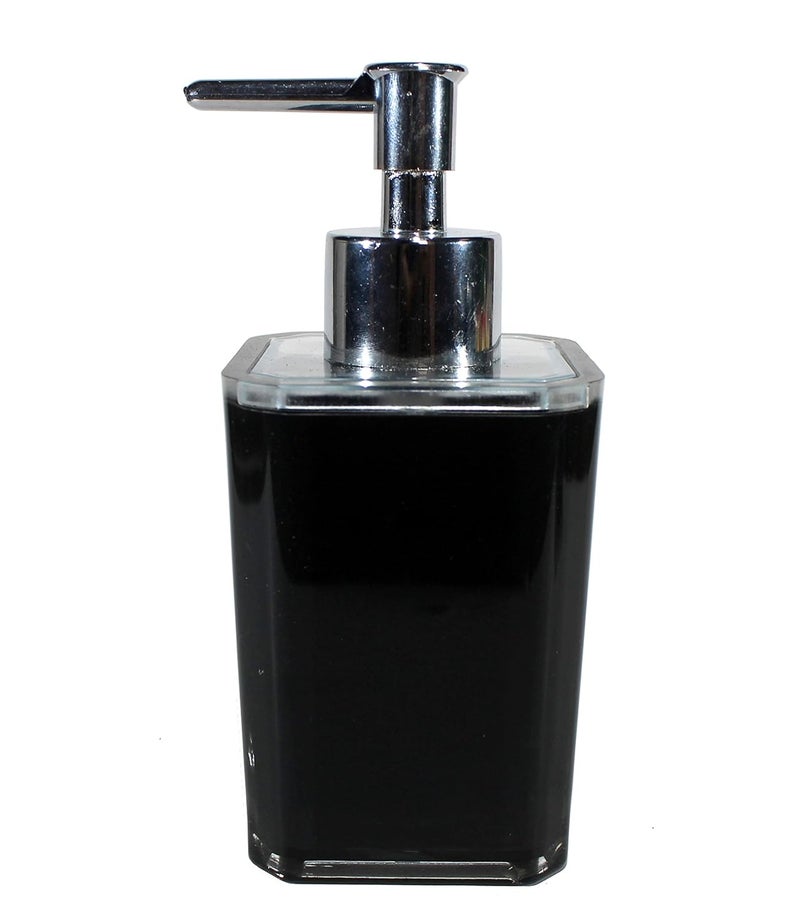 KLEO Soap Dispenser, Toothbrush Holder, Utility and Soap Dish Bathroom Accessory Set (Black) - Set of 4 - Image 3