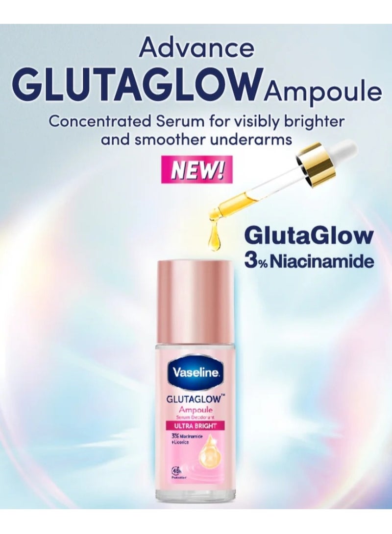 Vaseline Glutaglow Ultra Bright Ampoule Serum Deodorant - 45ml - Image 4