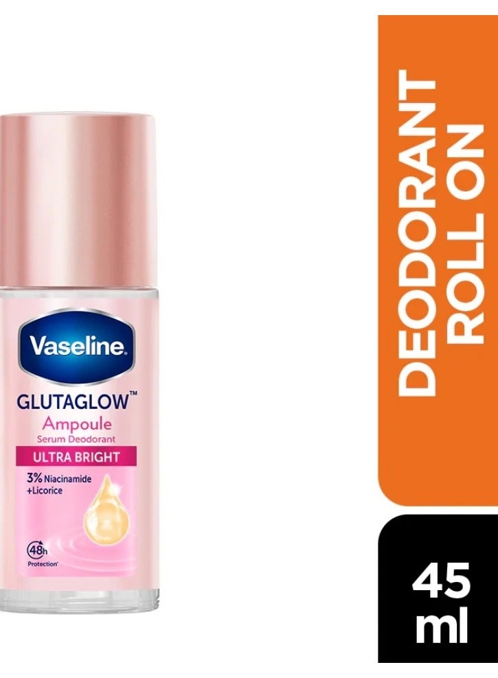 Vaseline Glutaglow Ultra Bright Ampoule Serum Deodorant - 45ml - Image 3