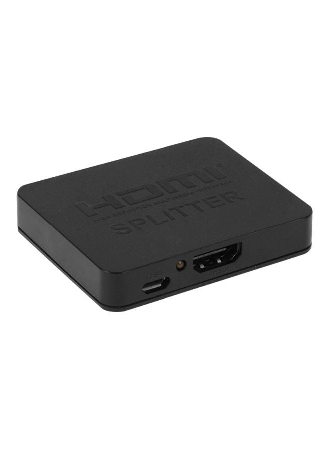 NIBEMINENT 2-Port 4K HD HDMI Splitter Black  - Image 1