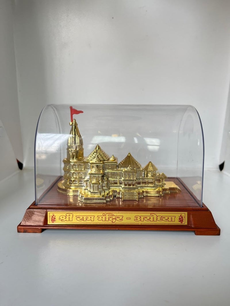 Awadh 725 Inch Large Ram Mandir Ayodhya Model Acrylic Covered with Plastic Base Authentic Design Ideal for Home Temple Home Decor Gifts Pack of 1 - Image 4