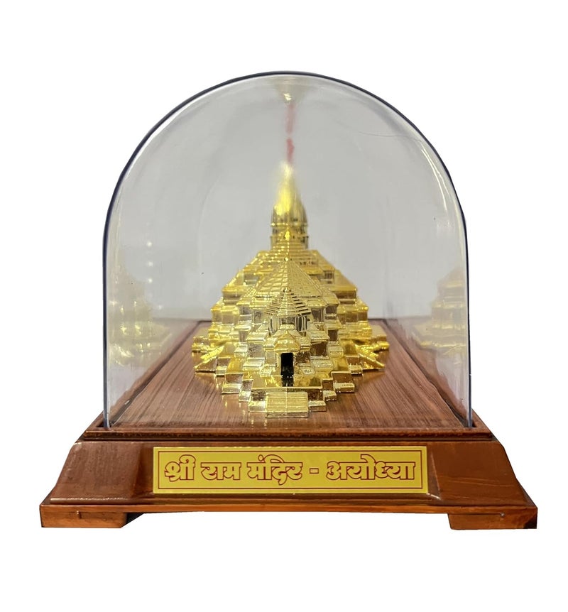 Awadh 725 Inch Large Ram Mandir Ayodhya Model Acrylic Covered with Plastic Base Authentic Design Ideal for Home Temple Home Decor Gifts Pack of 1 - Image 2
