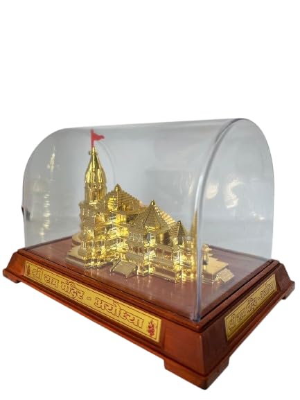 Awadh 725 Inch Large Ram Mandir Ayodhya Model Acrylic Covered with Plastic Base Authentic Design Ideal for Home Temple Home Decor Gifts Pack of 1 - Image 3
