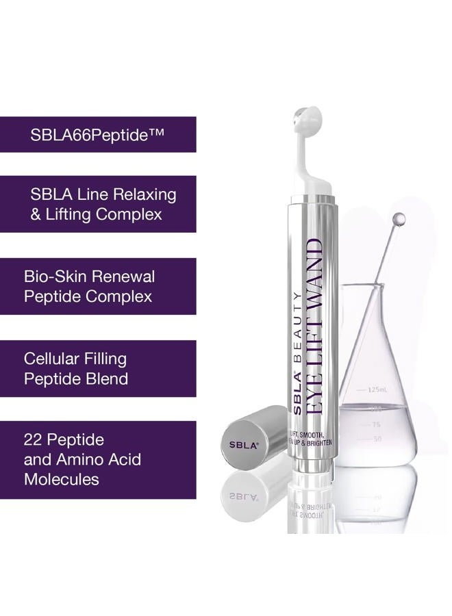 SBLA Eye Lift Wand – Anti-Aging Serum for Eyelids, & Eye Area - With SBLA66Peptide™, Caffeine, Hyaluronic Acid, Niacinamide & Vitamin C - Smooths, Lifts Hooded Lids, Brightens Eyes, Reduces Puffiness - Image 5