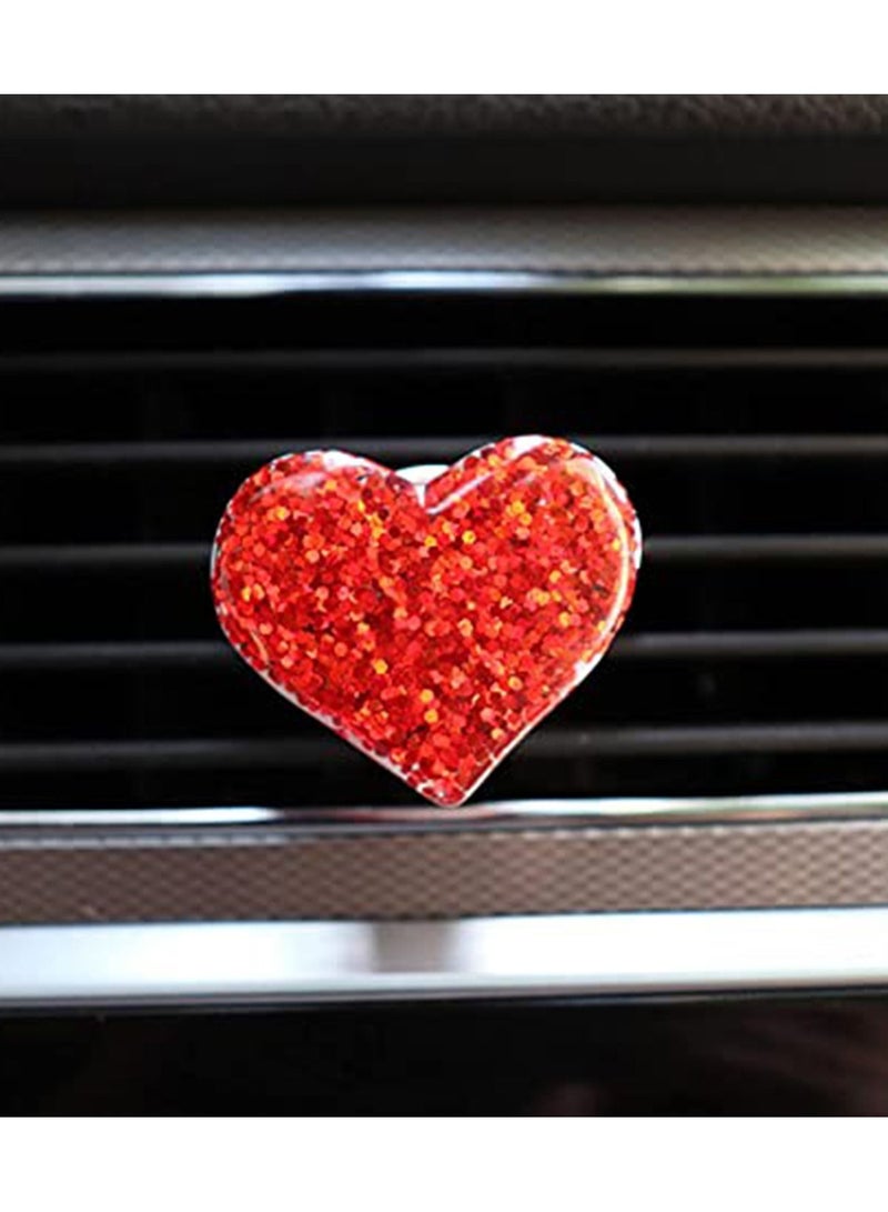 Y&D KASTWAVE Car Vent Clip, Shining Love Heart Air Interior Decoration, Reusable Portable Cute Charm Colorful Accessories, Decorations Suitable for Women's Fashion  - Image 4