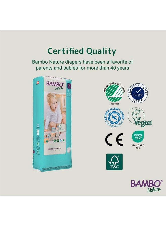 BAMBO NATURE حفاضات أطفال مميزة - حجم XL (12-18 كجم)، 44 قطعة، للأطفال الصغار - فائقة الامتصاص مع مؤشر الرطوبة، أبيض - Image 4