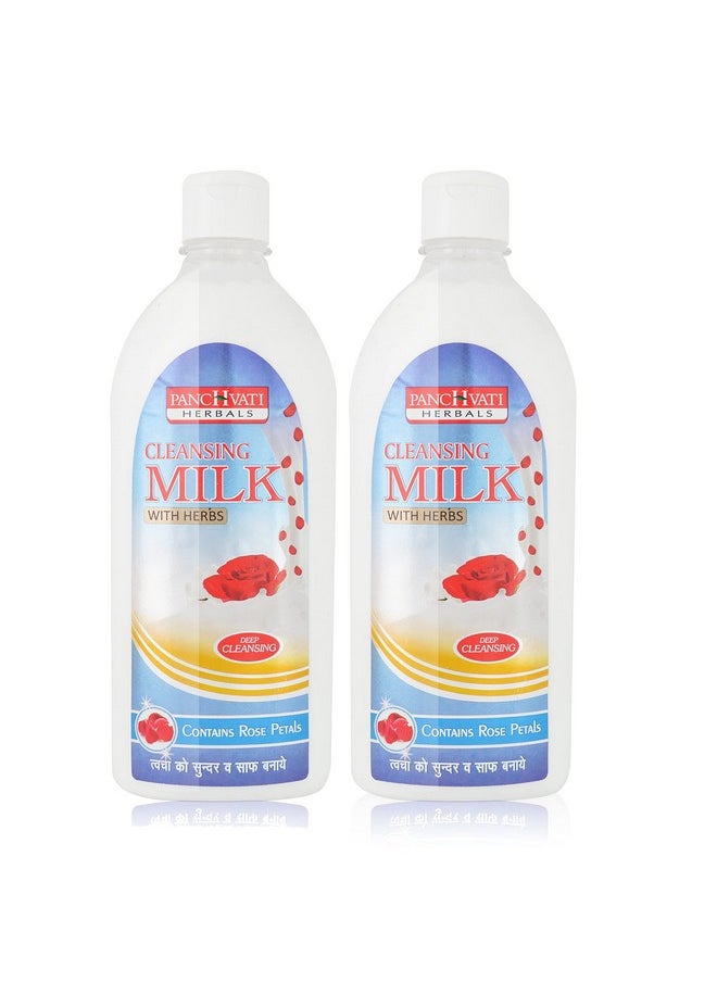 Panchvati Herbals Cleansing Milk With Herbs 450 Ml, Pack Of - 2  - Image 1