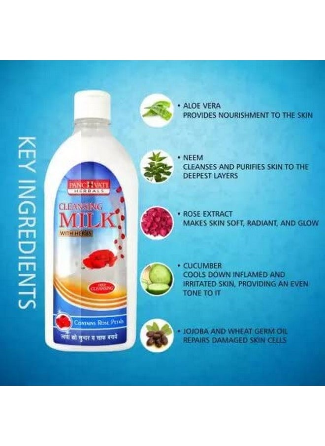 Panchvati Herbals Cleansing Milk With Herbs 450 Ml, Pack Of - 2  - Image 4