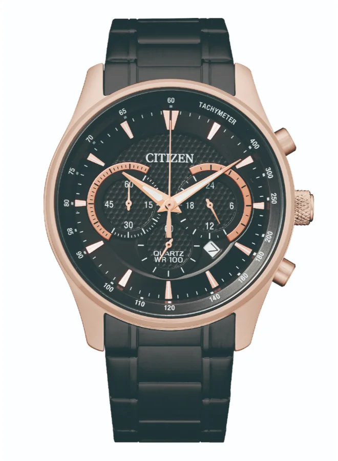 CITIZEN Men's Stainless Steel with Black Ion Plating Strap  Watch AN8196-55E - 42 mm