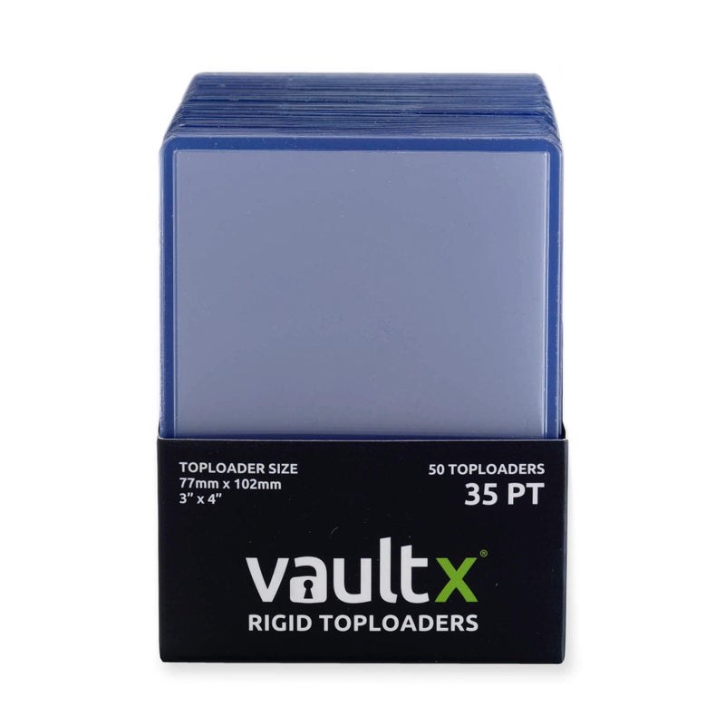 Vault X Toploaders 35pt, Trading Cards, Premium Extra Thick, 3" x 4" Seamless Rigid Card Holders, Hard Sleeves, Clear Protection for Collectible Card Games, Sports, TCG (50 Pack) - Image 2