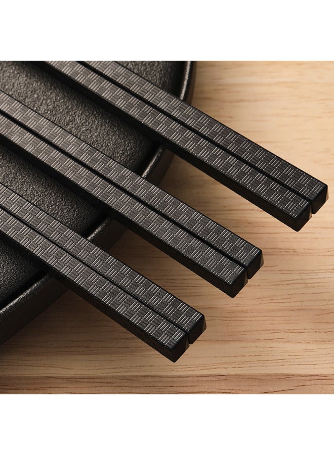 Custom Household Commercial Alloy Chopsticks Meal Company Special Chopsticks Anti-mold Disinfection High Temperature Alloy Chopsticks-Color:27cm Smooth Alloy Chopsticks 1 Pair  - Image 5