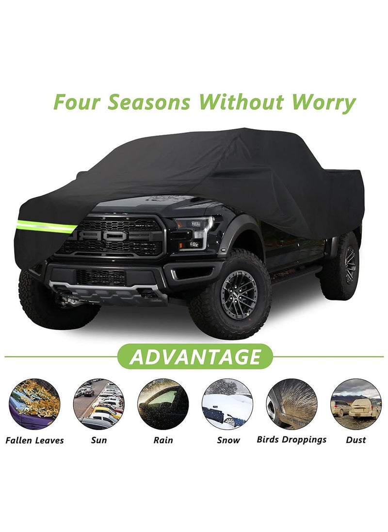 كول بيبي أغطية سيارة مقاومة للماء لجميع أغطية سيارات الطقس لسيارة Ford F150 F250 F350 Raptor غطاء سيارة كامل مع قفل شاحنة عالمية مناسبة  - Image 2