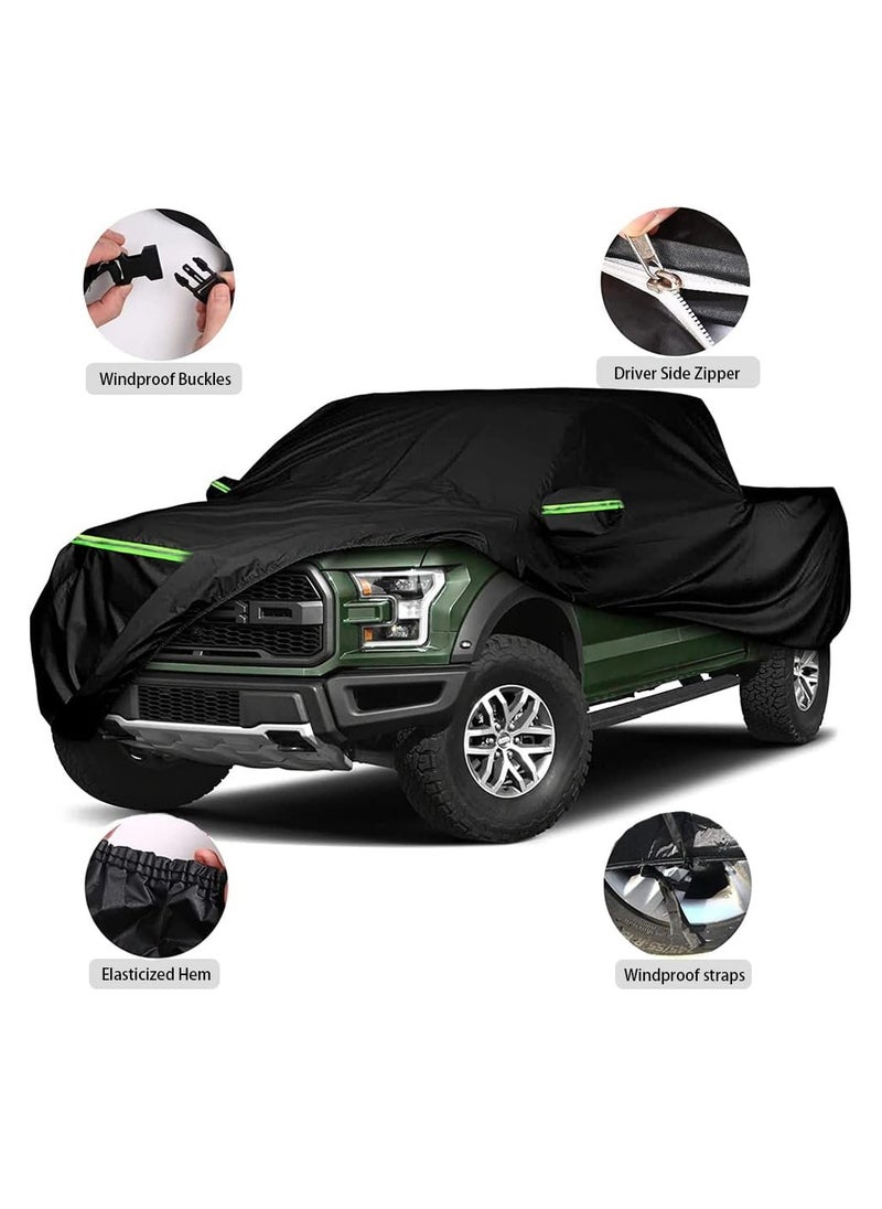 كول بيبي أغطية سيارة مقاومة للماء لجميع أغطية سيارات الطقس لسيارة Ford F150 F250 F350 Raptor غطاء سيارة كامل مع قفل شاحنة عالمية مناسبة  - Image 5