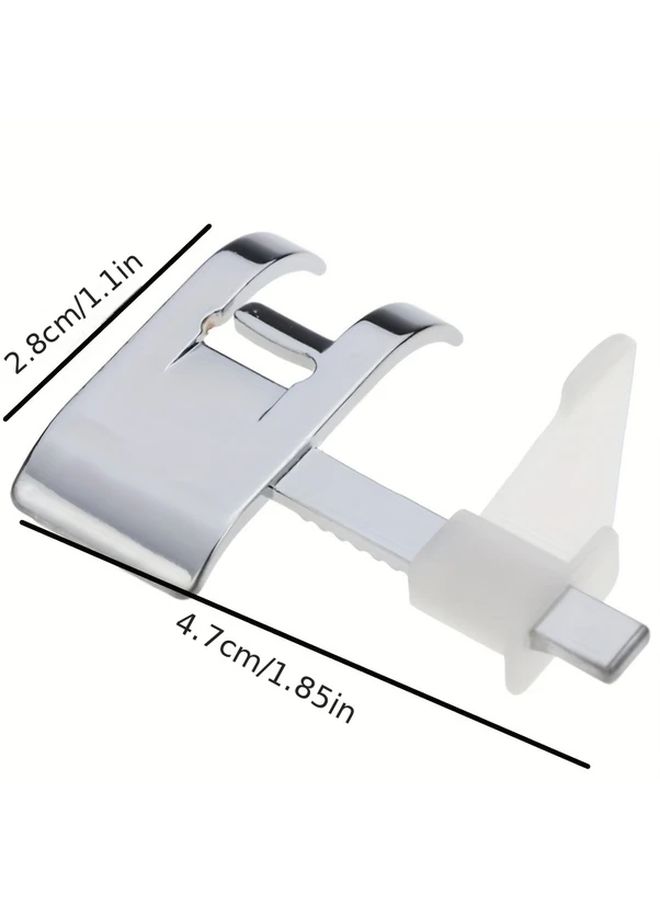 Stainless Steel Sewing Machine Presser Foot With Ruler Guide For Home Crafting - Image 3
