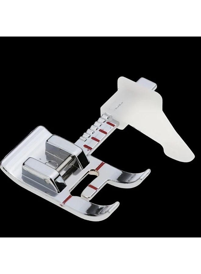 Stainless Steel Sewing Machine Presser Foot With Ruler Guide For Home Crafting - Image 4