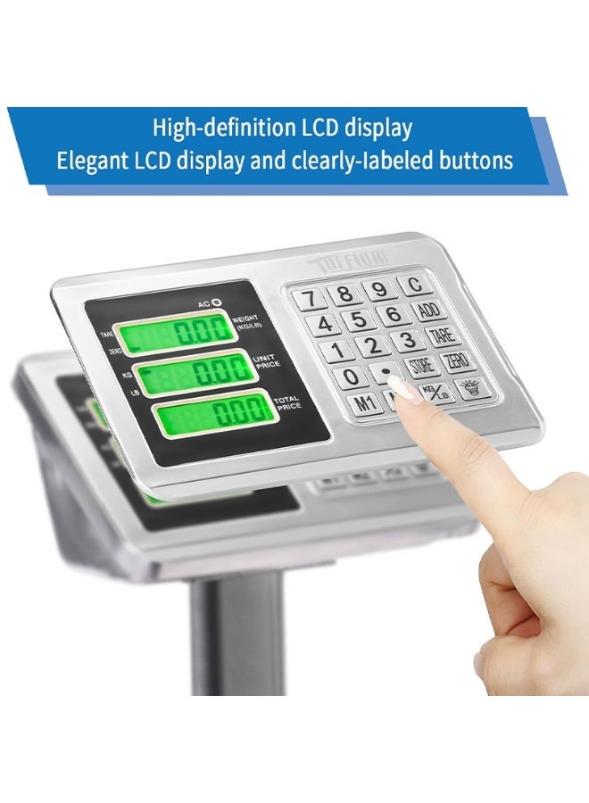 0.1kg-100kg Electronic Platform Scale Digital Floor Heavy Duty Folding Scales - Image 4