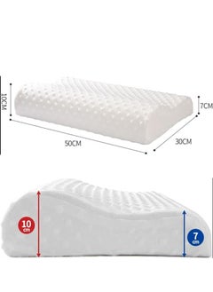 ZCM-HAPPY 2 Piece Memory Foam Neck Support for Relaxing Cervical Relief Ultimate Comfort Dream Pillow with white Beauty Gift Box  - Image 2