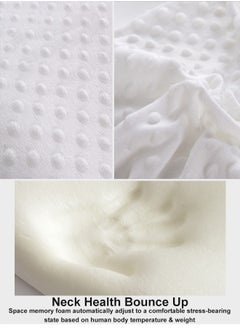 ZCM-HAPPY 2 Piece Memory Foam Neck Support for Relaxing Cervical Relief Ultimate Comfort Dream Pillow with white Beauty Gift Box  - Image 4