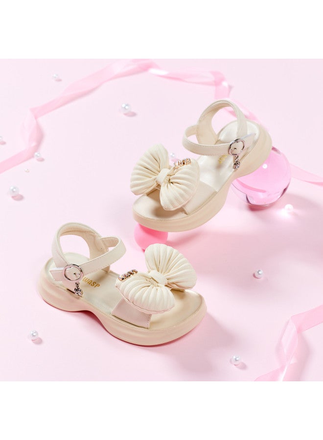 Bumblebee Girls' Open-toe Sandals, Summer Princess Shoes For Toddler To Big Kids, Casual Beach Sandals For Children - Image 3